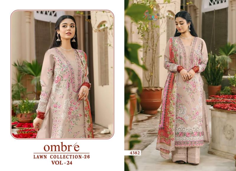 Shree fab ombre lawn vol-24 india salwar suit wholesale by khantil